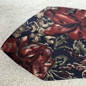 Necktie Bristol House Multi Color Floral Black/Burg  Neck Tie 59 x 3 3/4